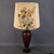 Purple Ceramic Table Lamp with Floral Fabric Lampshade, 1960s For Sale - Image 15 of 15