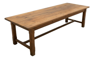 Antique French Farmhouse Table in Red Pine, 1870