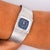 Contemporary 1970s Rolex Precision 2157 Ladies 18k White Gold Diamond Bezel Blue Dial Watch 1972 For Sale - Image 3 of 12