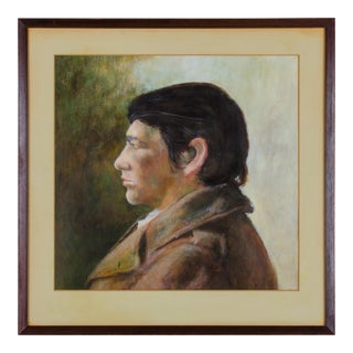 C. 1960s "Buzzard’s Glory" After Wyeth Gouache Portrait For Sale