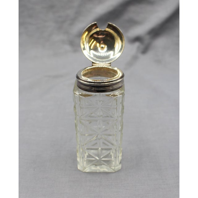 Metal Circa 1880 English Silver Plate & Cut Glass Cruet Set For Sale - Image 7 of 14