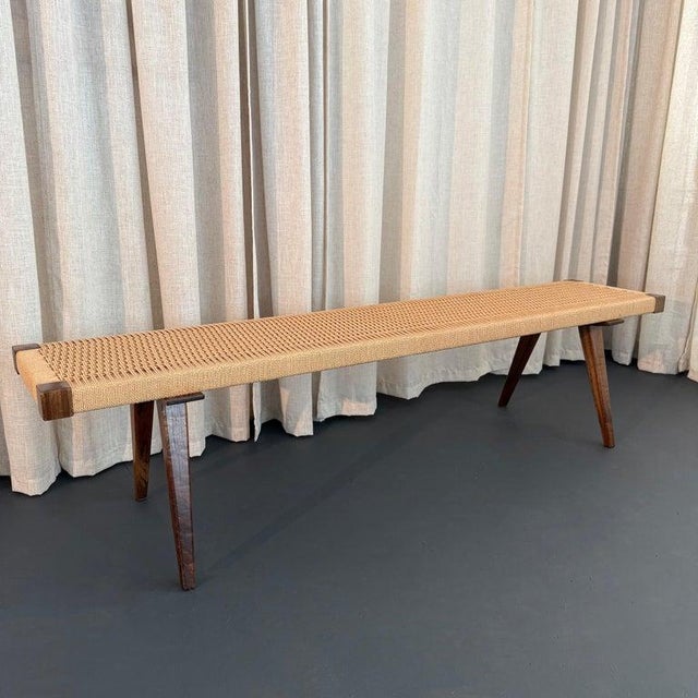 This Mid-Century Modern style 6 ft bench is designed and produced by cityFoundry in Brooklyn NY. It is part of a limited-...
