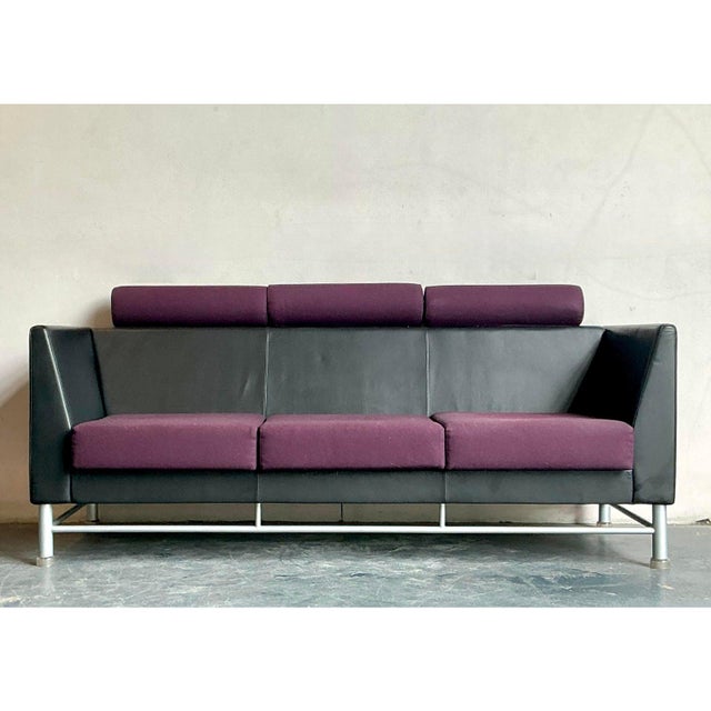 Vintage Boho Ettore Sottsass for Knoll Postmodern Sofa For Sale - Image 11 of 11