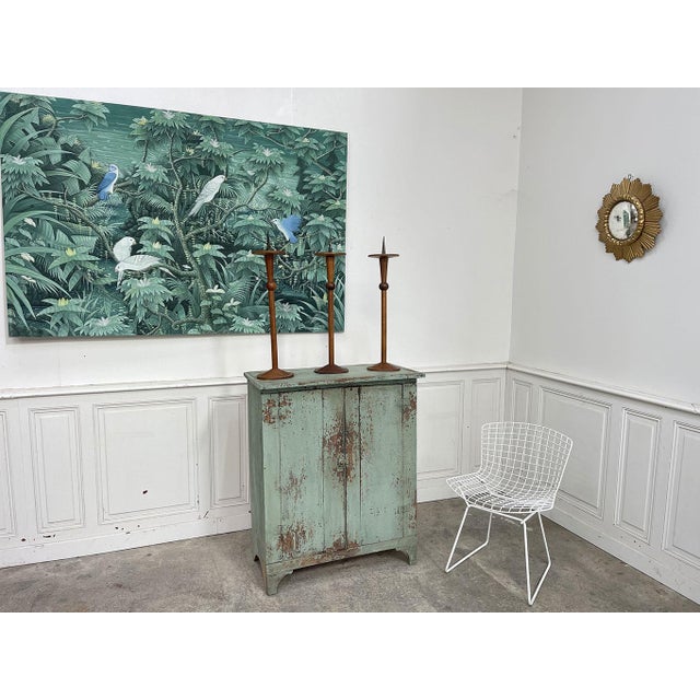 Brutalist Oak Candleholders, 1950s, Set of 3 For Sale - Image 3 of 9