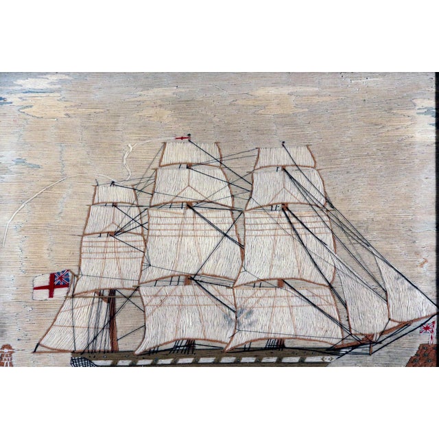 British Sailor’s Woolwork of a British Clipper Ship For Sale - Image 4 of 7