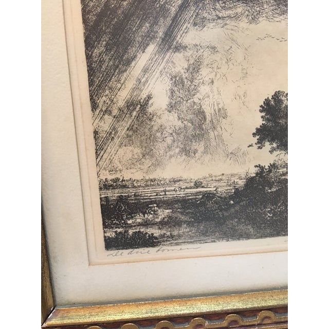 Rembrandt "Three Trees" Restrike Etching Chairish