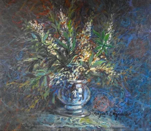 1980s Perfecto Mercado Still Life Painting