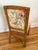 Vintage Pencil Reed Side Chair With Floral Upholstery For Sale - Image 9 of 12