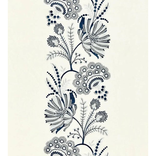 Traditional Sample - The House of Scalamandré Annelise Embroidery Fabric, Porcelain For Sale - Image 3 of 3