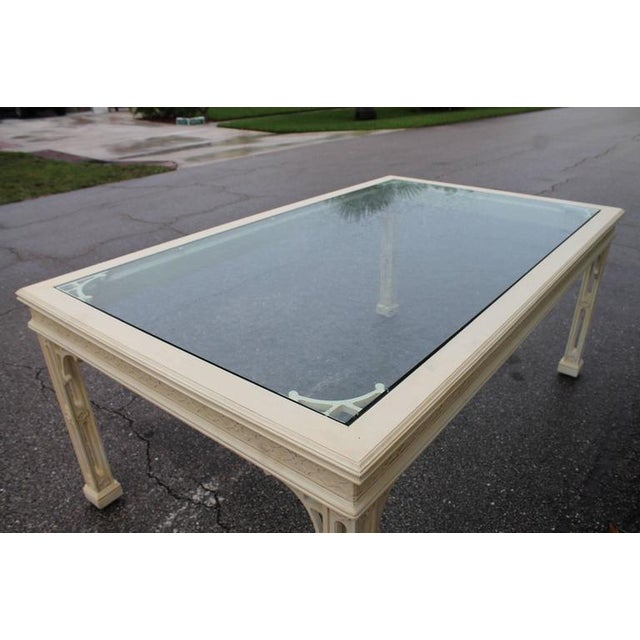 Fretwork Fret Chinese Chippendale Dining Table Chairish