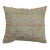 Early 20th Century Kilim Flare Orange Green Pillow For Sale