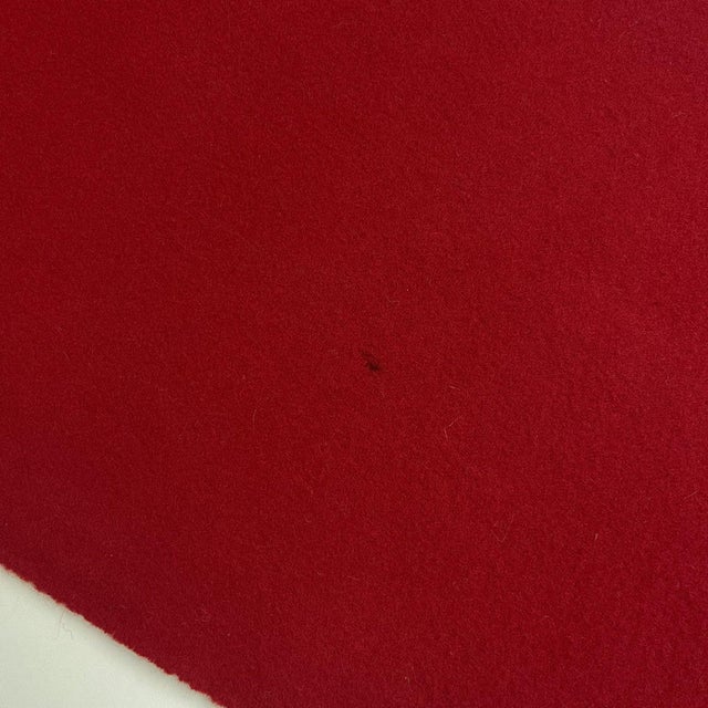 Yves Saint Laurent Yves Saint Laurent Red Solid 100% Wool Scarf For Sale - Image 4 of 9