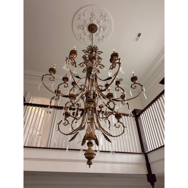 This is a beautiful, impressive 24 light chandelier that adorned the foyer of a stately mansion. Curry and Co has recently...