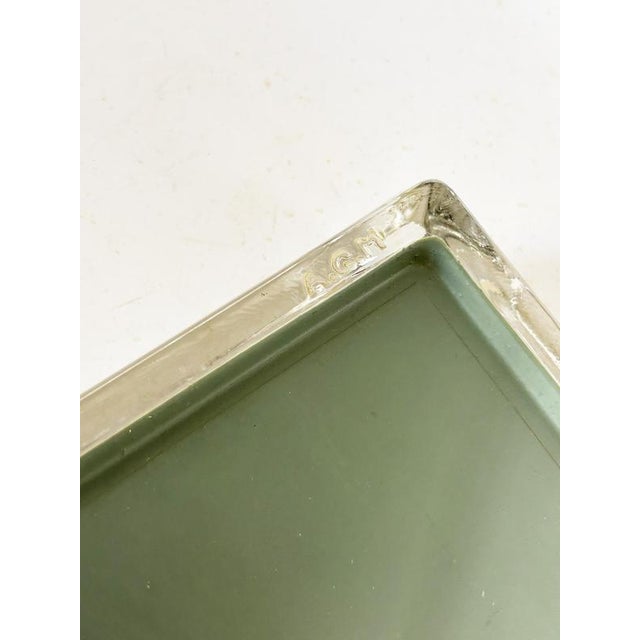 Henriot Champagne Ashtray, Thick Glass, Square Design, France, 1960s For Sale - Image 10 of 13