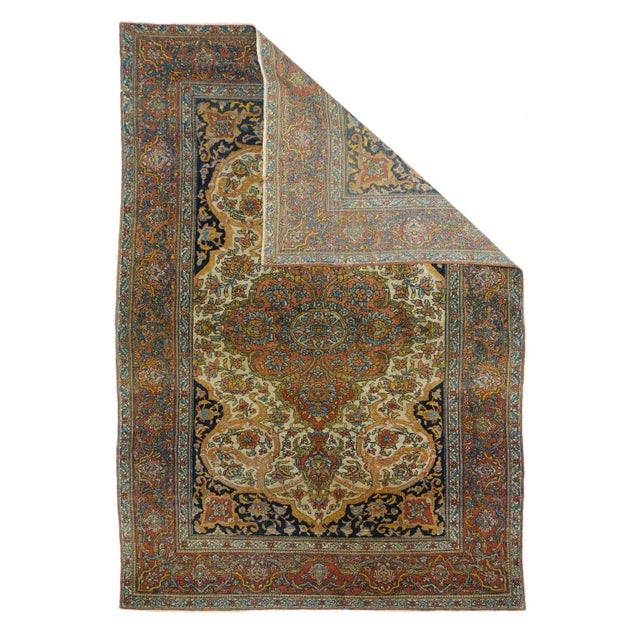 An attractive example of interwar production in the capital, this doubly waisted, cream field scatter shows a rust...