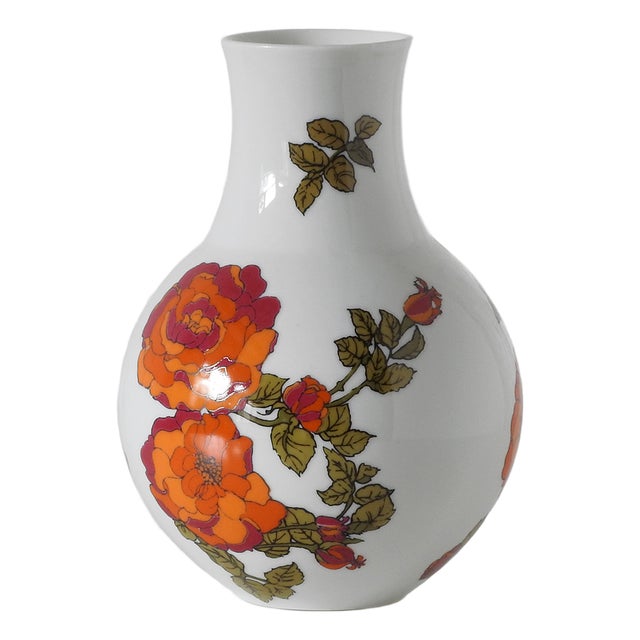 Vintage Porcelanas Bidasoa Vase, 1970s For Sale
