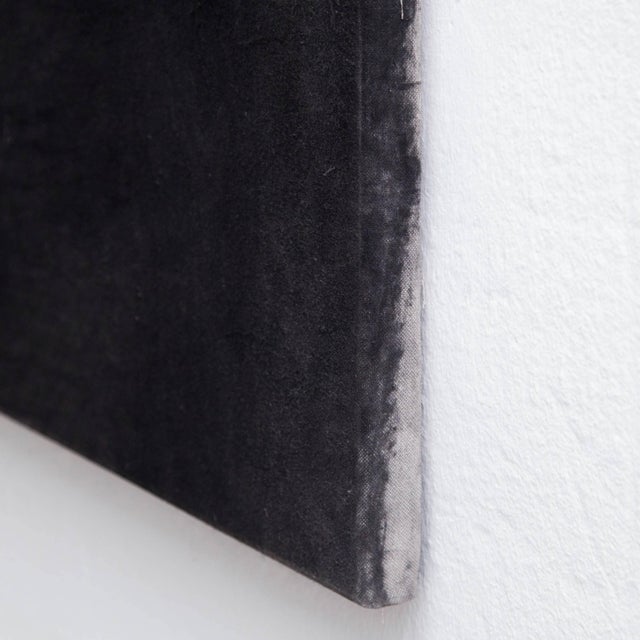 Textile Large Black Painting by Enrico Dellatorre For Sale - Image 7 of 13