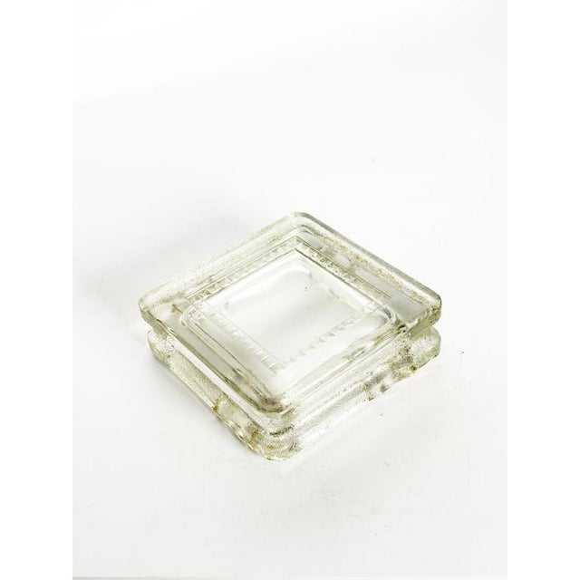 Le Corbusier Glass Block Ashtray in the style of Le Corbusier, France, 1930s For Sale - Image 4 of 11