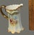 Early 20th Century Antique Royal Devon S.& F. Co. England Hand Painted Floral Gilded Pitcher 6'' For Sale - Image 5 of 8