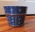 19th Century Chinese Export Blue & White Porcelain Cachepot Planter Vase For Sale - Image 9 of 10
