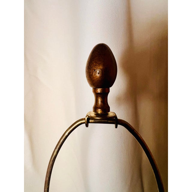 1980s Pair of Vintage Ram Head Faux Marble Faux Bronze Neoclassical Reproduction Lamps For Sale - Image 9 of 11