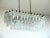Mid-Century Modern Murano Poliedri Chandelier with Inscent Glasses from Carlo Scarpa, 1990s For Sale - Image 3 of 13