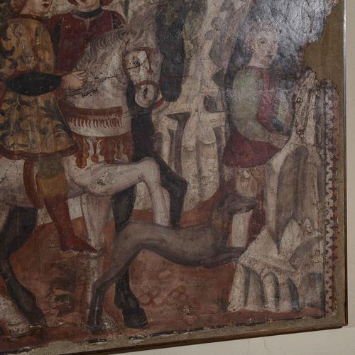 Wall Tear Type Depiction, Canvas, Framed For Sale - Image 4 of 8