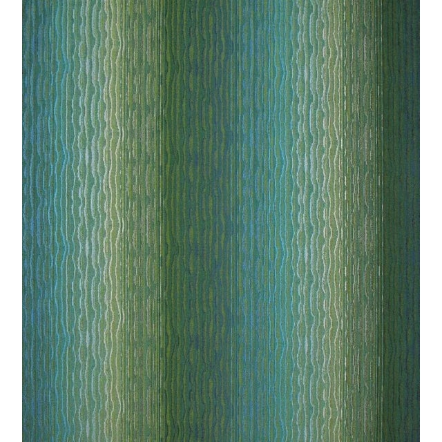 Traditional Sample - The House of Scalamandré Chamarel Falls Fabric, Leaf For Sale - Image 3 of 3