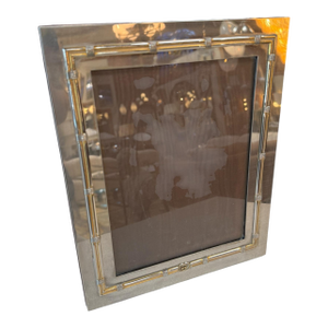 Vintage Gucci Silver & Gold Tone Picture Frame 7 X 9