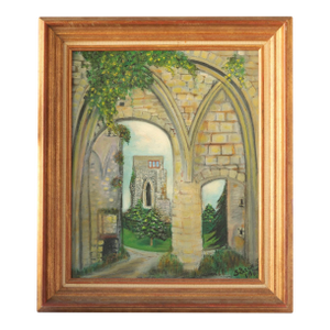 Framed French Architectural Painting
