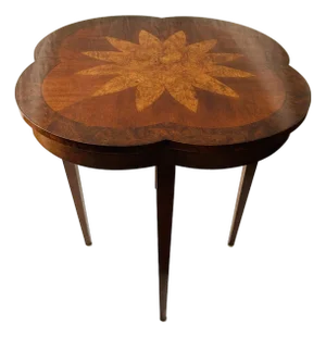 Vintage Maitland Smith Attributed Inlaid Mahogany Side Table