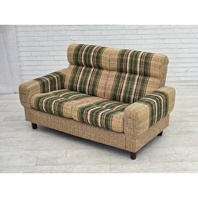 Danish 2-Seater Sofa in Furniture Wool by Nisbo Horsens, 1980s For Sale - Image 14 of 16