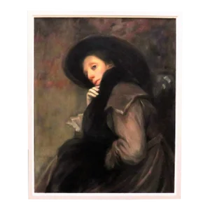 English Portrait Oil Painting of a Mysterious Woman Lady Signed William McWhannel Petrie Antique