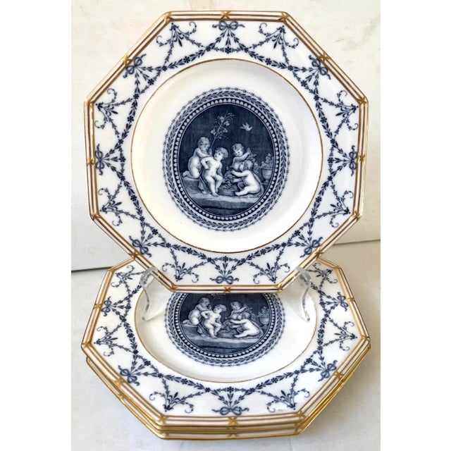 Ceramic 19th C. Wedgwood Octagon Plates, Set of 4 For Sale - Image 7 of 7