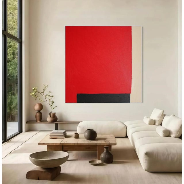Bodasca, Red Square, 2026, Acrylic on Canvas For Sale - Image 7 of 10