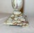 1990s Large Solid Heavy Brown Green White Onyx Stone Electric Table Lamp Light For Sale - Image 9 of 10
