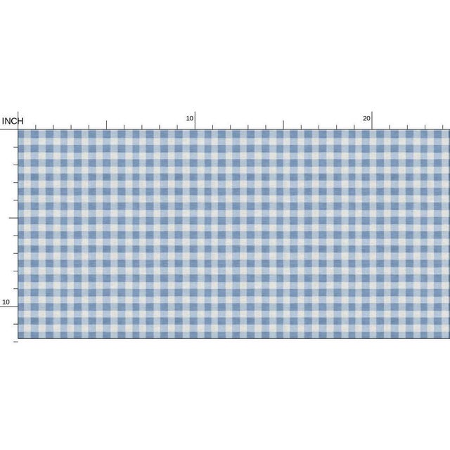 Austen Gingham Small Check Removable Wallpaper – French Blue Sample For Sale In Atlanta - Image 6 of 7