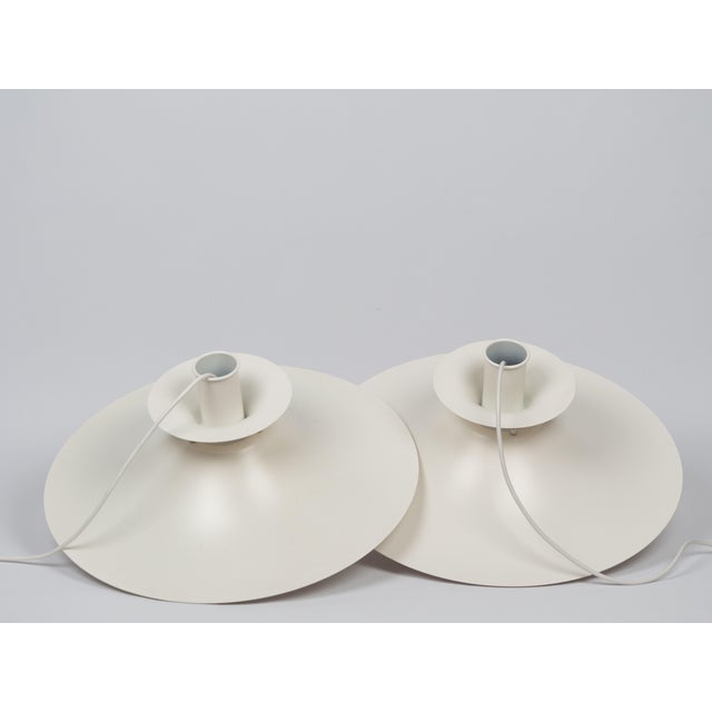 White Vintage Pendant Lamps from Lyfa, 1970s, Set of 2 For Sale - Image 8 of 16