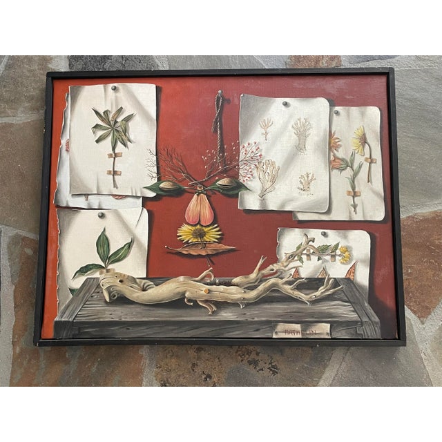 Trompe l'Oeil Still Life Painting by Lucien Mathelin For Sale - Image 9 of 12