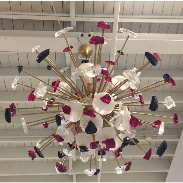Incredible Mid-Century Modern Italian Sputnik Chandelier For Sale - Image 4 of 9