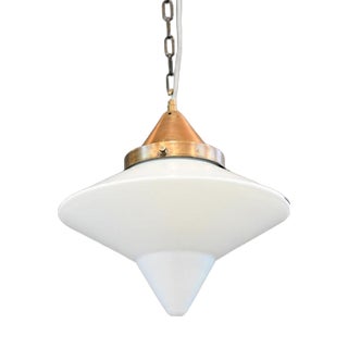Opaline Glass Pendant Light from Dr Ing Schneider & Co. For Sale