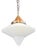 Opaline Glass Pendant Light from Dr Ing Schneider & Co. For Sale