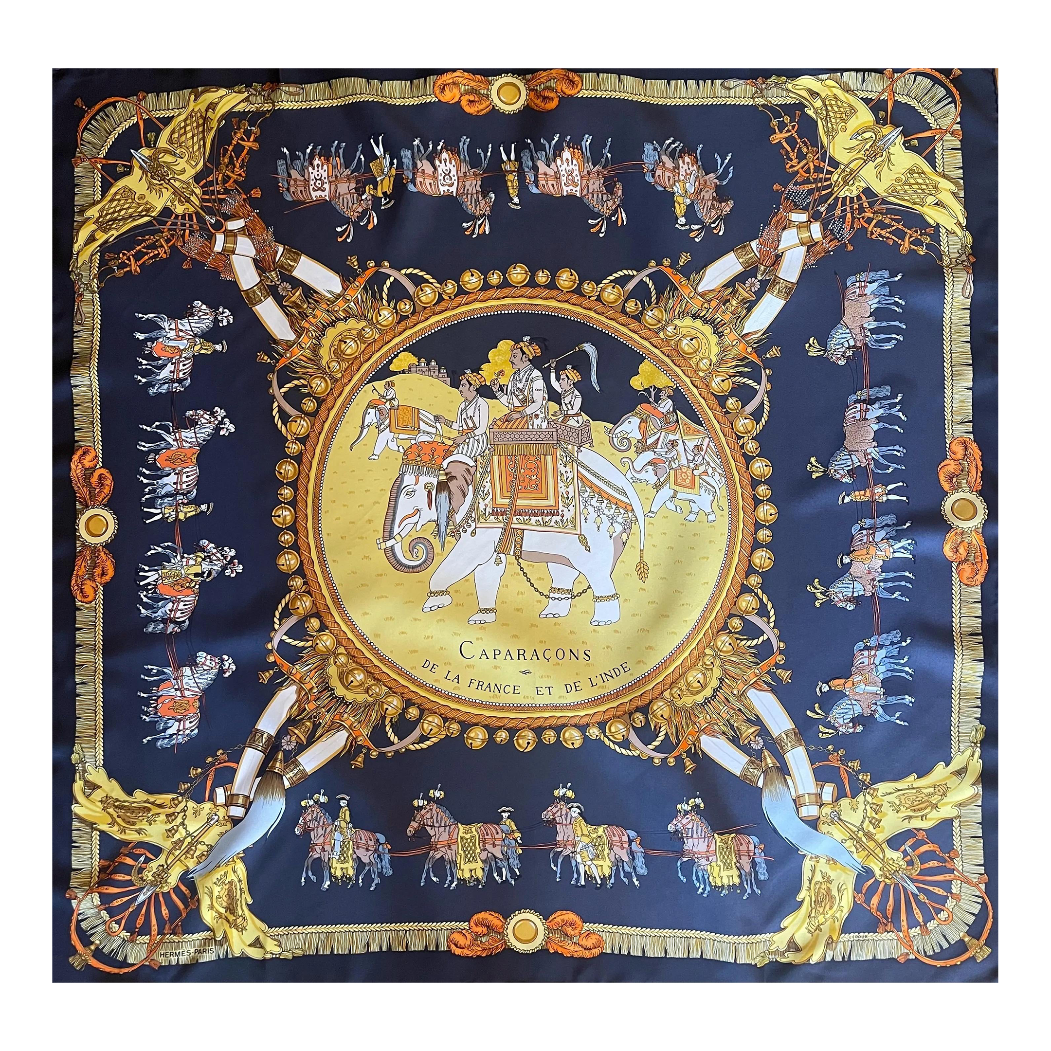 Hermès Scarf “Caparaçons” 1960 | Chairish