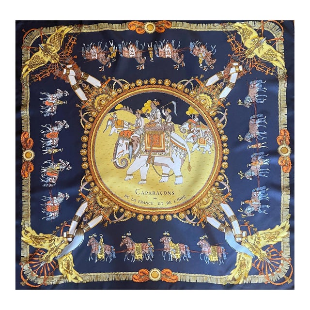 Hermès Scarf “Caparaçons” 1960 For Sale