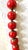 Mid 20th Century Rare Antique Cinnabar Enamel Inlay Beaded Necklace For Sale - Image 5 of 5
