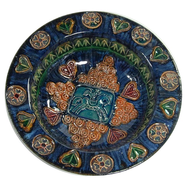 French Ceramic Dish Jc Taburet from Quimper, 1970s For Sale