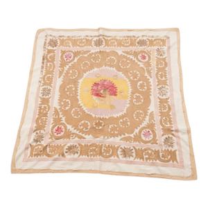 Suzani Wall Tapestry - Tribal Embroidery - 4' X 4'