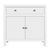 Spritely Home Accent Furniture Nora 31 in. W Wood 1 Drawer 2 Door Accent Storage Cabinet, White For Sale - Image 4 of 8