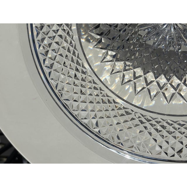 Glass Decorative Plate in Montcenis Crystal, 1800s For Sale - Image 7 of 15