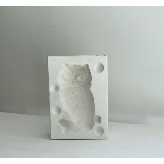 Vintage MCM Owl Mold from Holland, MI. Great displayed as art.